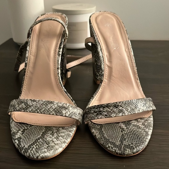 Snakeskin Block Heel - Picture 4 of 5